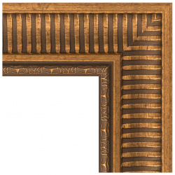 Зеркало с фацетом в багетной раме Evoform бронзовый акведук 93 мм 67х97 см