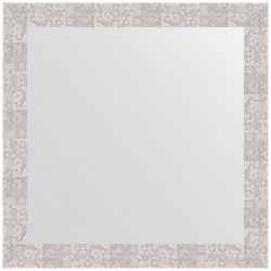 Зеркало в багетной раме Evoform соты алюминий 70 мм 76х76 см 