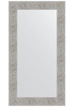 Зеркало в багетной раме Evoform волна хром 90 мм 60х110 см 