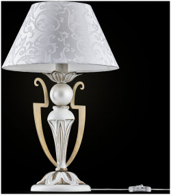 Настольная лампа Maytoni Elegant ARM004 11 W 1хE14х40W Белый с Золотом