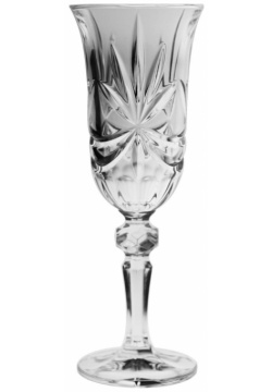 Набор рюмок Crystal Bohemia Ribbon для шампанского из 6 фужеров 150 мл 