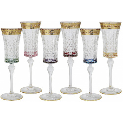 Набор бокалов для шампанского цветная флоренция Same 
