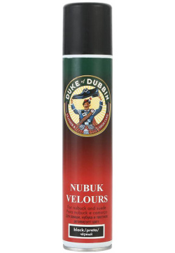Спрей Duke of Dubbin Nubuk Velours черный 200 мл 