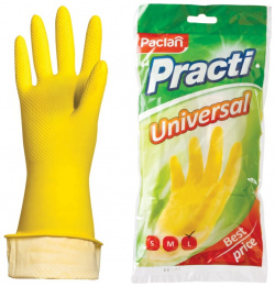 Перчатки хозяйственные резиновые Paclan (407130) 