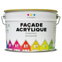 Краска акрилатная матовая Vincent Facade Acrylique f 2 Base с 8 1л (091 033) 