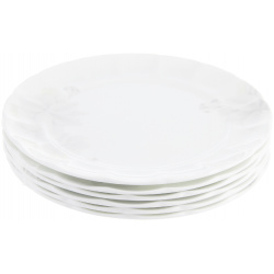 Набор тарелок мелких Hatori 27см 6шт грэй