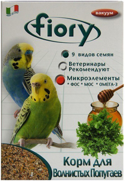 Корм для птиц FIORY волнистых попугаев 400г 