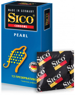 Презервативы SICO Pearl точечное рифление 12 шт 