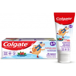 Зубная паста детская Colgate 6 9  защита от кариеса с фторидом для детей до лет со вкусом клубники и мяты 60 мл