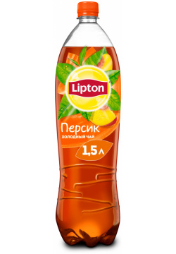 Холодный чай Lipton Черный Персик 1 5 л 