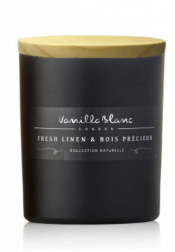 Ароматическая свеча Vanilla Blanc "Лен и драгоценное дерево" 