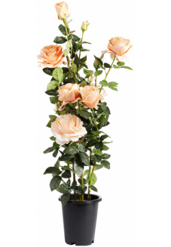 Искусственное растение Tianjin оранжевая роза в кашпо 102 см 