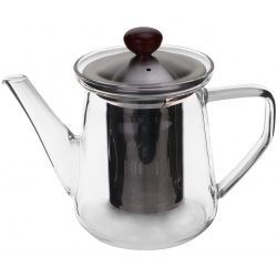 Чайник для кофе с фильтром Yf прозрачный 600 мл (1032) 