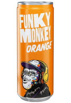Напиток газированный Funky Monkey Orange  0 33 л