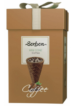 Набор конфет Sorbon мини рожки Coffee с хрустящей начинкой 200 г 
