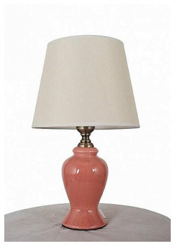 Настольная лампа Arti lampadari lorenzo e 4 1 p 41x25 см розовый 