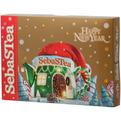 Чай коллекция SebaSTea Christmas Hut Assortment №2  ассорти 40 пакетиков по 68 г Sebas Tea