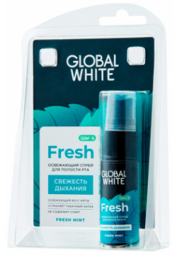 Ополаскиватель для полости рта Global White Fresh 300 мл 