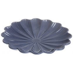 Тарелка для закусок Myatashop Lotus magic 16 см темно синяя 