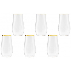 Набор стаканов для воды Same Сабина золото 6 шт Коллекция «Сабина»от итальянской