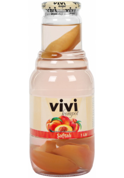 Компот стерилизованный VIVI из персиков 1 л 