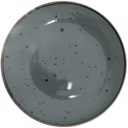 Тарелка Porcelana Bogucice Alumina Graphite 22 см 