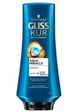 Бальзам GLISS KUR Aqua miracle 360  мл