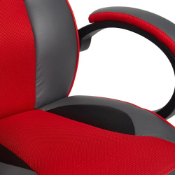 Кресло компьютерное TC металлик/красный 135х50х64 см