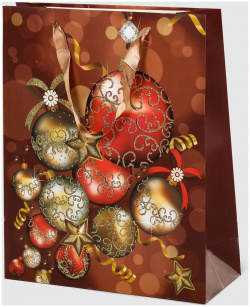 Пакет подарочный Due Esse Christmas Regalo Natalizia 30x12x42 см 