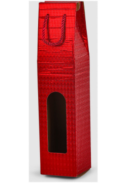 Коробка для бутылки Due Esse Christmas красная 