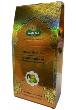 Чай Arati Tea Черный Ассам с манго  80 г