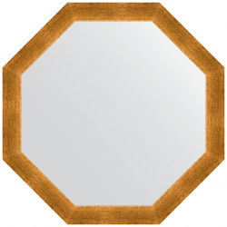 Зеркало в багетной раме Evoform травленое золото 59 мм 70 4х70 4 см 