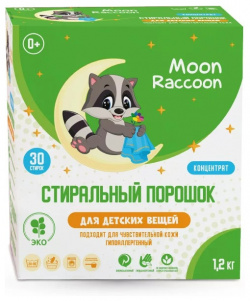 Порошок для стирки Moon Raccoon детский 1200г 