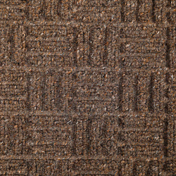 Коврик Jansons Balers коричневый узор квадрат 60х90 см