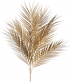 Ветвь пальмы Goodwill deco декоративная золотая 66 см 