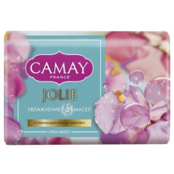 Крем мыло Camay Jolie 85 г Увлажнение 4 масел Жоли с ароматом