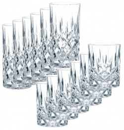 Набор Nachtmann Noblesse 12 предметов 6 стаканов низких 295 мл + высоких 395 