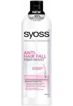 Бальзам SYOSS Anti Hair Fall Fiber Resist 95 для склонных к выпадению волос 500 мл 