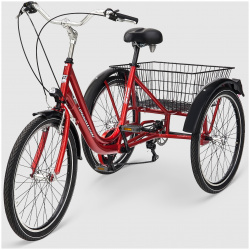 Велосипед трехколесный Casadei tre ruote 24 красный 