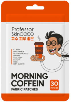 Патчи Professor SkinGood тканевые с кофеином 30 шт 