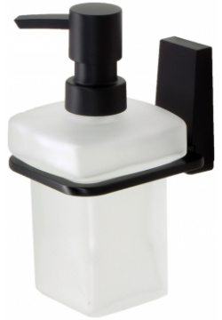 Дозатор для жидкого мыла Wasserkraft Abens чёрный 7 8х11 5х15 5 см 