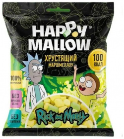 Маршмеллоу хрустящий Happy Mallow Rick And Morty  30 г