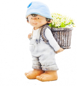 Фигура садовая Мальчик кашпо н 46 Тпк полиформ 