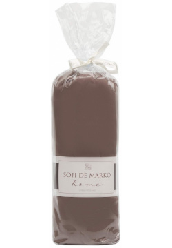 Простыня на резинке Sofi De Marko Мармис шоколад 180х200 см Софи Де Марко 