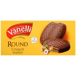 Вафли круглые Vanelli в молочном шоколаде 3 шт 60 г 