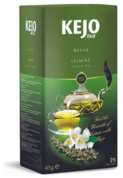 Чай зеленый Kejo Tea Relax Jasmine 25 пакетиков 