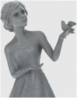 Фигура садовая Teammann Девушка с птицей 51 3 см
