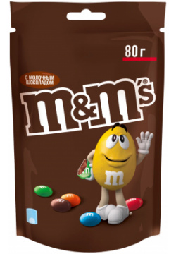 Драже M&Ms с молочным шоколадом 80 г 