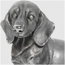 Фигура декоративная Тпк полиформ Собака такса  Н 15 5 см L 19 W 11
