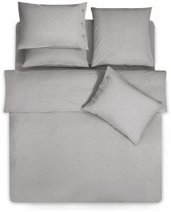 Комплект постельного белья Prime Prive Смоген Двуспальный евро светло серый